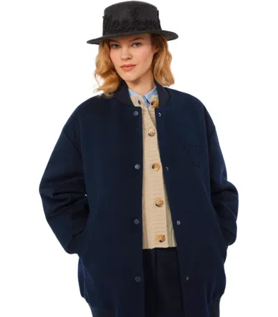 Weekend Max Mara Adorni Blue Bomber Jacket In Blue