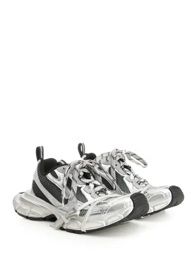 Balenciaga Multicolor Mesh And Rubber 3xl Gradient Sneakers In Gray