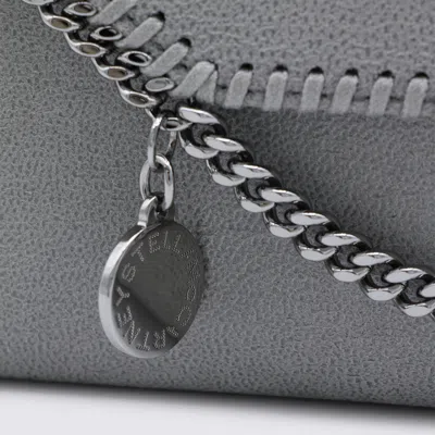 Stella Mccartney Chain Strap Shoulder Bag With Stitch Detailing In Gray