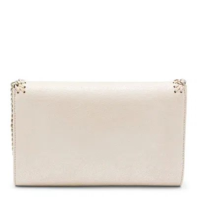 Stella Mccartney Falabella Airlite Gold Crossbody Wallet Bag In Neutral