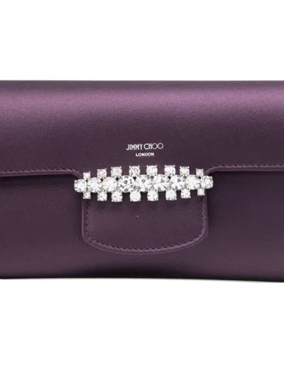 Jimmy Choo Bing Satin Wallet On Chain