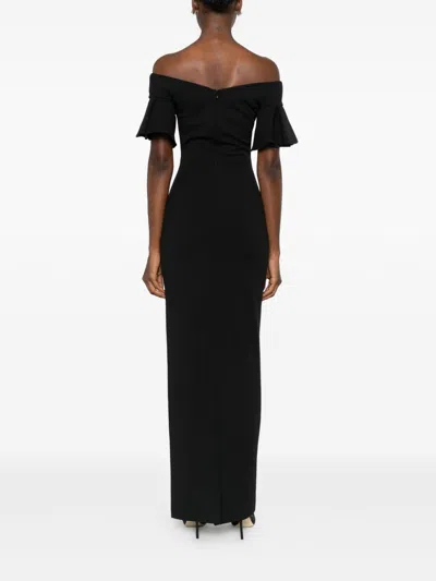 Solace London Cielo Maxi Dress In Black