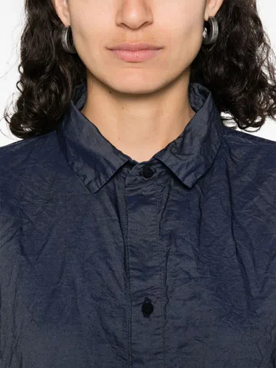 Daniela Gregis Pleat Detail Shirt In Blue