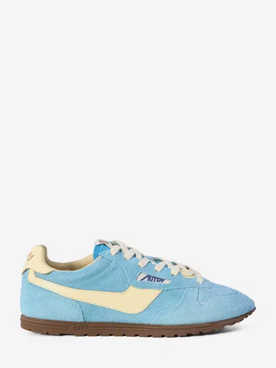 Autry Windspin Suede And Leather Low-top Sneakers In Multi