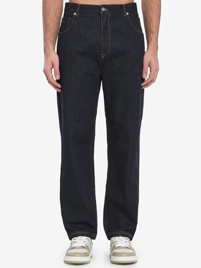 Fendi Basic Straight-leg Jeans In Blue