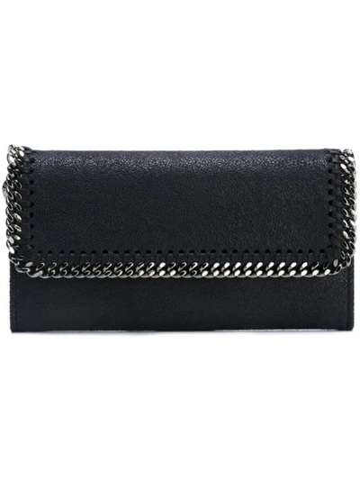 Stella Mccartney Falabella Continental Wallet In Blue