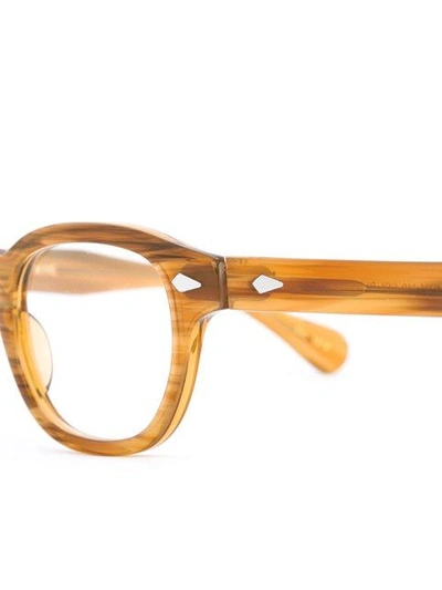 Shop Moscot 'lemtosh' Glasses In Brown