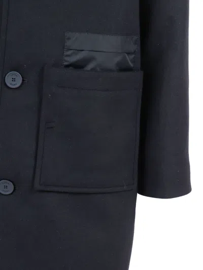 Aspesi Patch-pocket Coat In Black