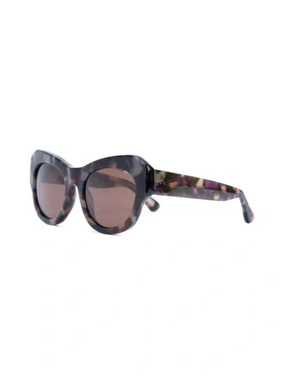 Shop Linda Farrow Cat Eye Sunglasses In Ptsbr
