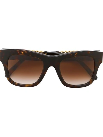 Stella Mccartney 'falabella' Sunglasses In Brown
