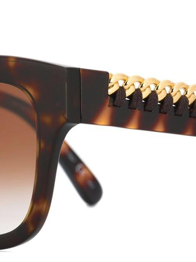 Shop Stella Mccartney 'falabella' Sunglasses In Brown