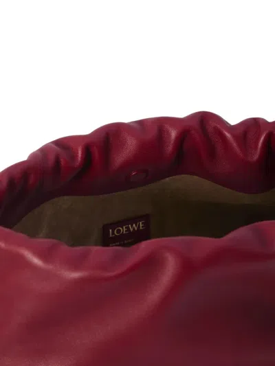 Loewe Medium Flamenco Purse In Burgundy