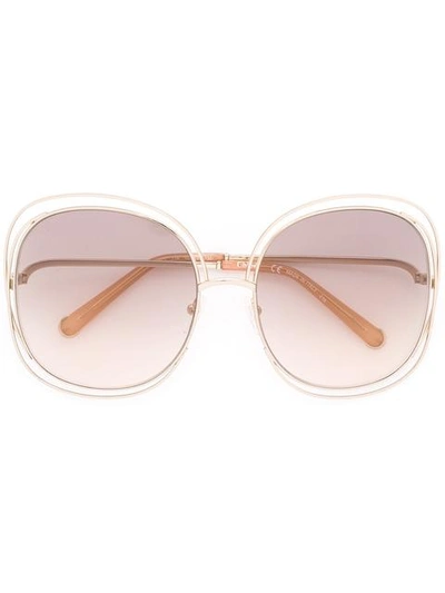 Chloé Eyewear 'carlina' Sunglasses - Metallic