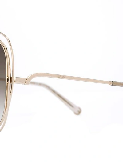 Shop Chloé 'carlina' Sunglasses