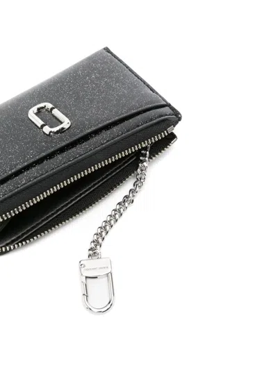 Marc Jacobs Genuine Leather Wallet In Black