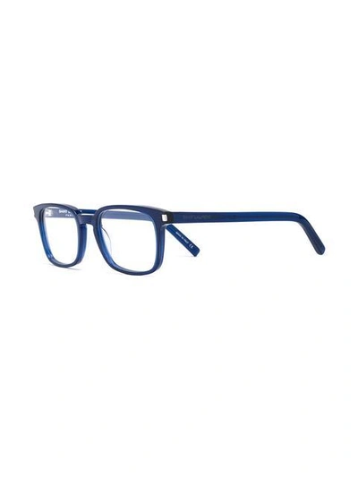 Shop Saint Laurent 'sl 7' Glasses In Blue