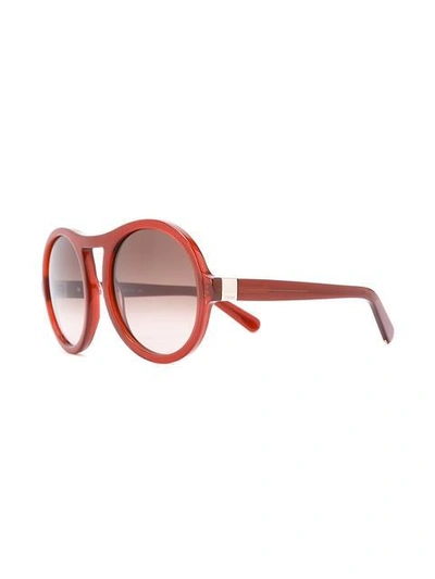 Shop Chloé Eyewear Marlow Sunglasses - Red