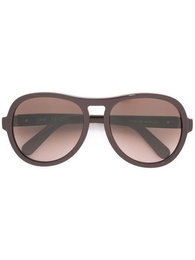 Chloé Marlow Sunglasses In Red