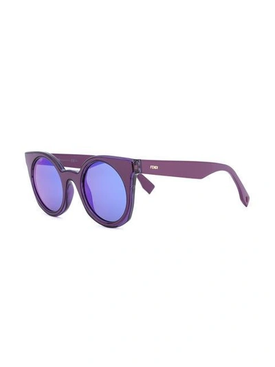 Shop Fendi Be You Sunglasses In Purple