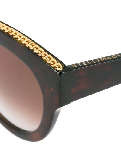 Shop Stella Mccartney 'havana Oversized' Sunglasses