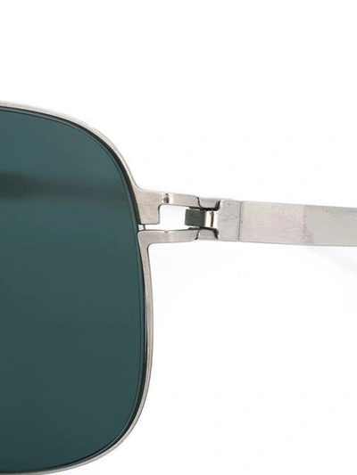 Shop Mykita 'wes' Sunglasses In Metallic