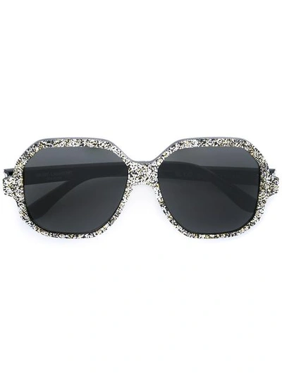 Saint Laurent 'new Wave 2' Sunglasses In Metallic