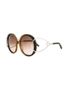 Chloé Jackson Sunglasses In Brown