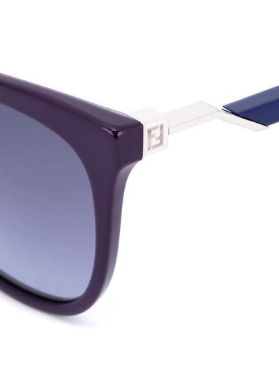 Shop Fendi Eyewear Fen Sunglasses - Purple