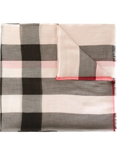 Shop Burberry Checked Scarf