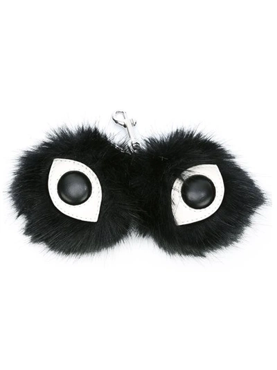 Stella Mccartney Black Faux-fur Eyes Keychain