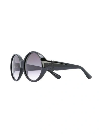 Shop Saint Laurent 'monogram 1' Sunglasses