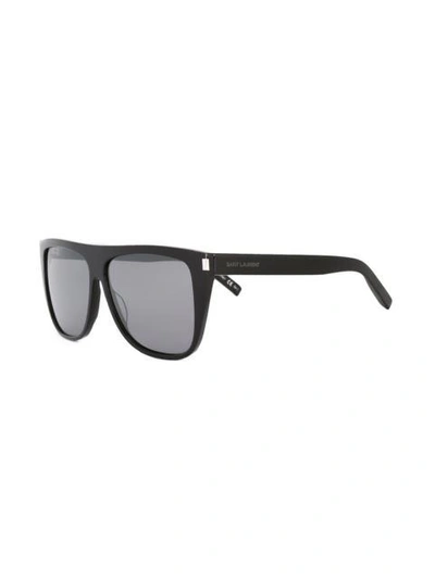 Shop Saint Laurent 'classic Sl 1001' Sunglasses In Black