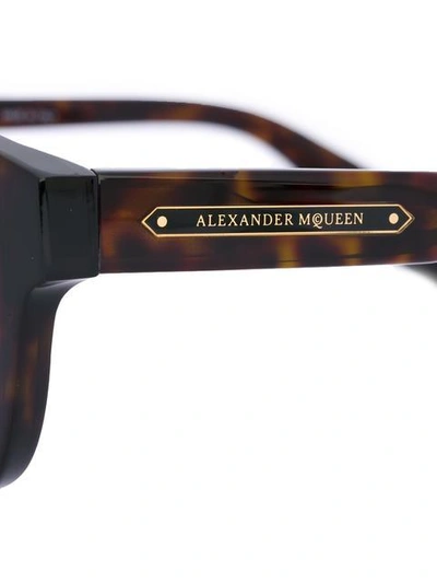 Shop Alexander Mcqueen Round Frame Sunglasses