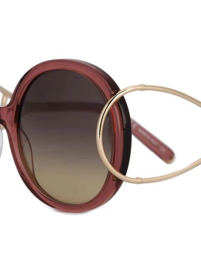Shop Chloé Eyewear Jackson Sunglasses - Pink