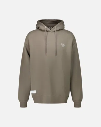 Vuarnet Khaki Men's Hoodie Logo Skier In Brown