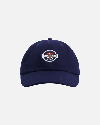Vuarnet Navy Merinos Logo Cap In Blue