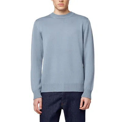 Alpha Studio Gray Cashmere Sweater In Blue