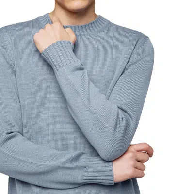 Alpha Studio Gray Cashmere Sweater In Blue