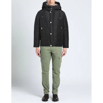 Aquascutum Elegant Black Jacket With Removable Hood In Black