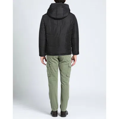 Aquascutum Elegant Black Jacket With Removable Hood In Black