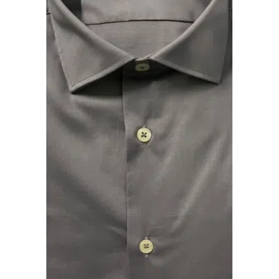 Baldinini Trend Gray Cotton Shirt In Gray