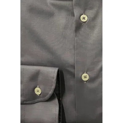 Baldinini Trend Gray Cotton Shirt In Gray