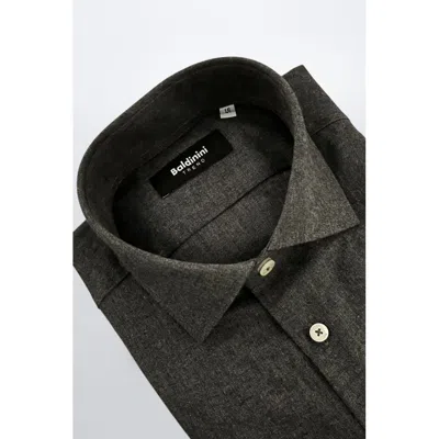 Baldinini Trend Cotton Men's Shirt In Gray