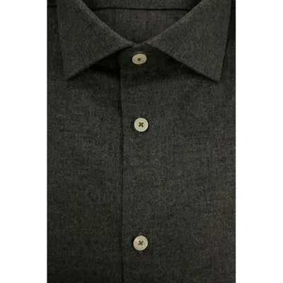 Baldinini Trend Cotton Men's Shirt In Gray