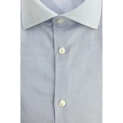 Baldinini Trend Cotton Men's Shirt In Blue