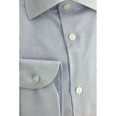 Baldinini Trend Cotton Men's Shirt In Blue