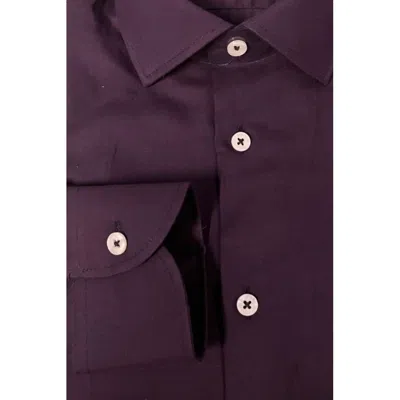 Baldinini Trend Purple Cotton Shirt In Purple