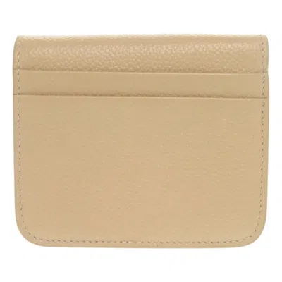 Pre-owned Balenciaga Beige Leather Wallet (bi-fold) () In Sand