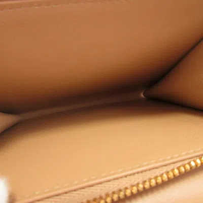 Pre-owned Balenciaga Beige Leather Wallet (tri-fold) () In Sand