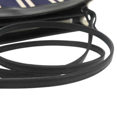 Pre-owned Balenciaga Navy Canvas Leather Pochette Shoulder Bag () In Blue